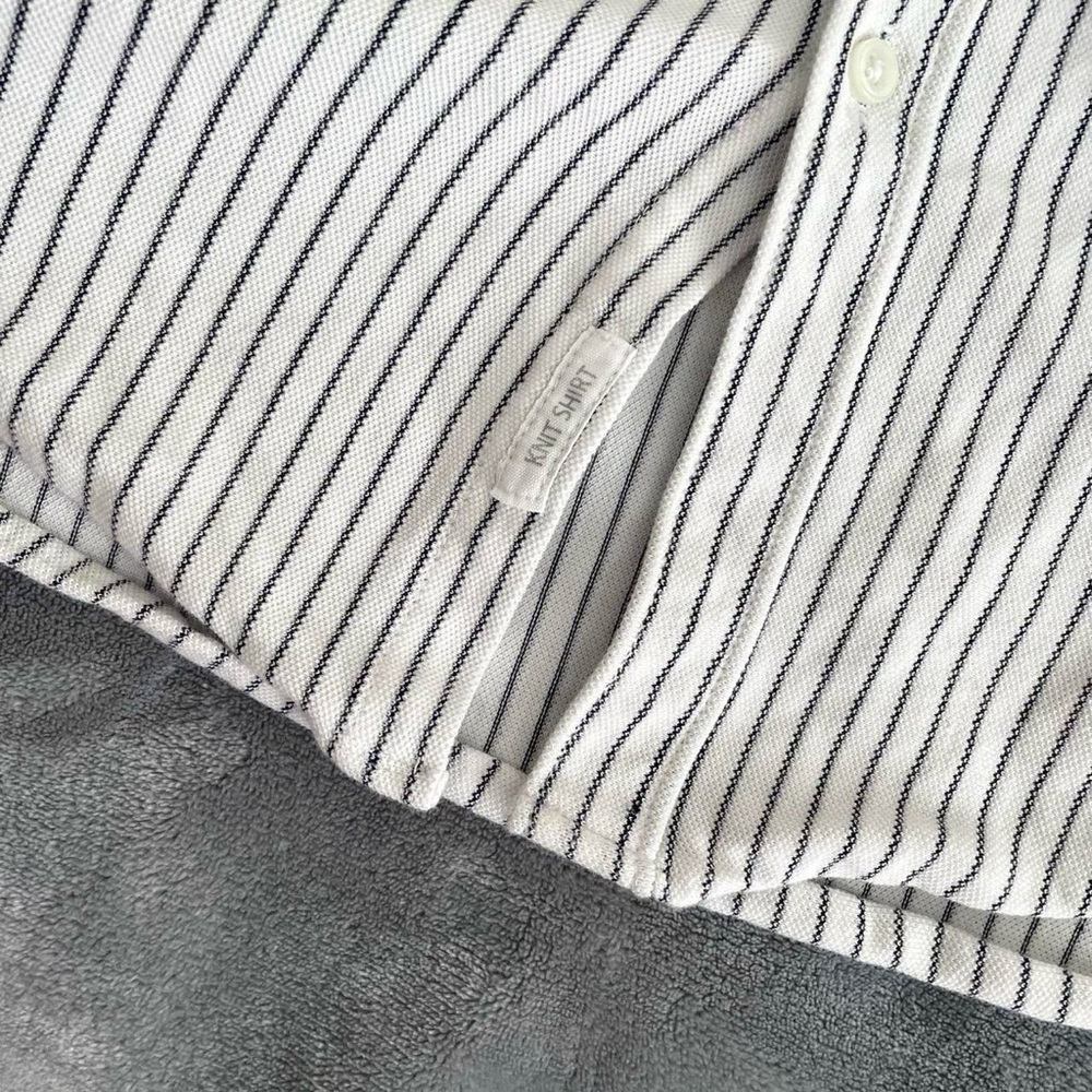 Zara Men's Slim Fit Striped Button-Down Knit Shir… - image 5